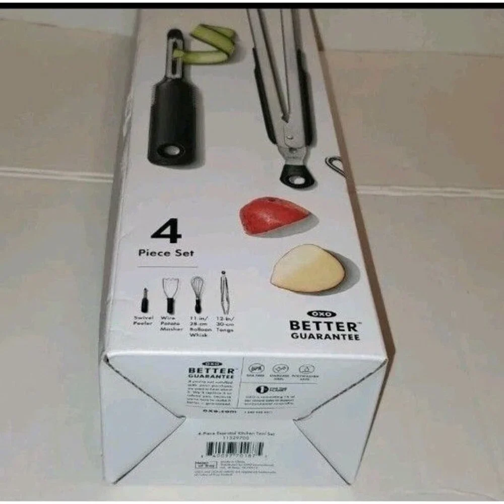 OXO Good Grips NIB  4-Piece Essential Kitchen Tool Set. NEW SEALED